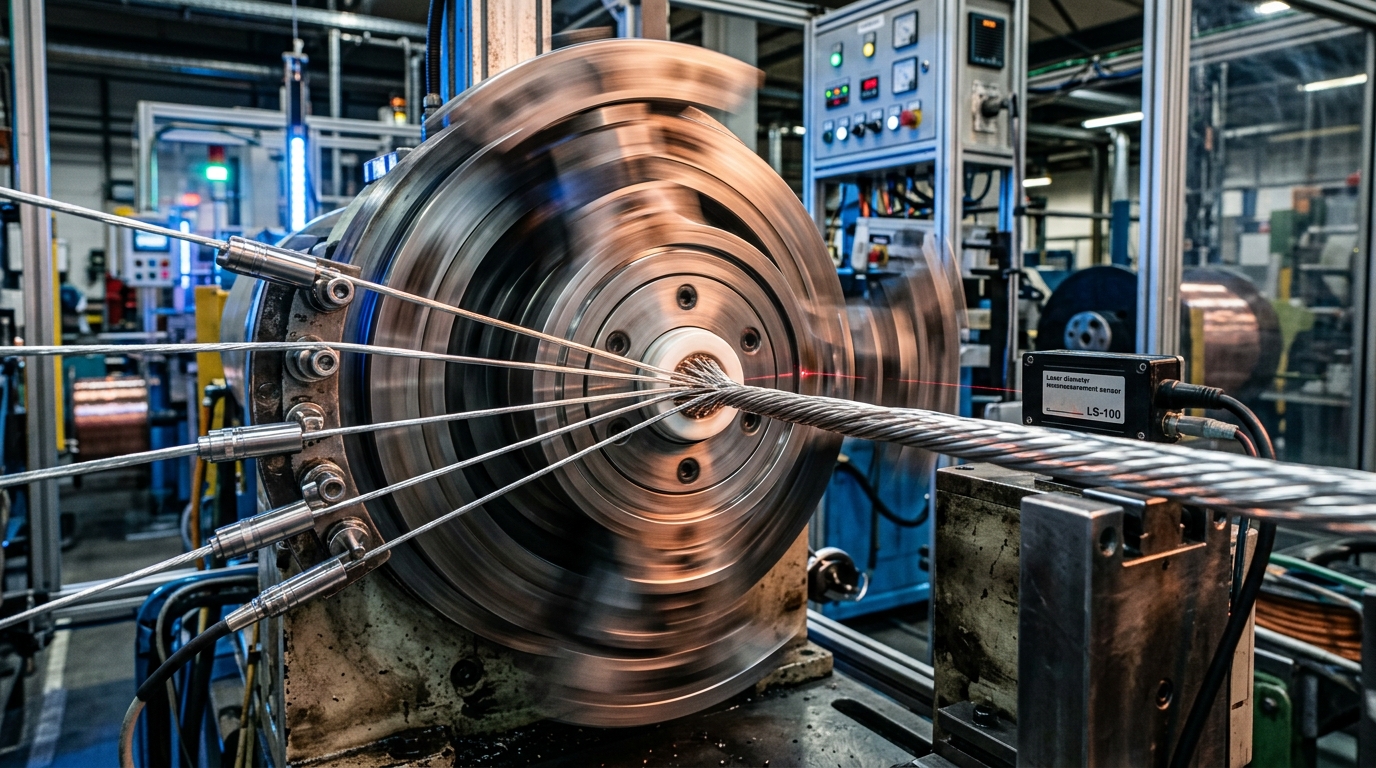 High-Speed Double Twist Wire Bunching Machinery